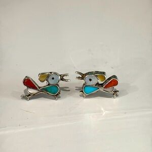 Vintage Zuni bird earrings